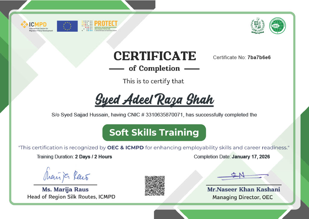 Soft Skills Certificate